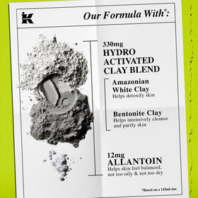 Kiehl's clay ingredient powders showcasing detoxifying clay benefit