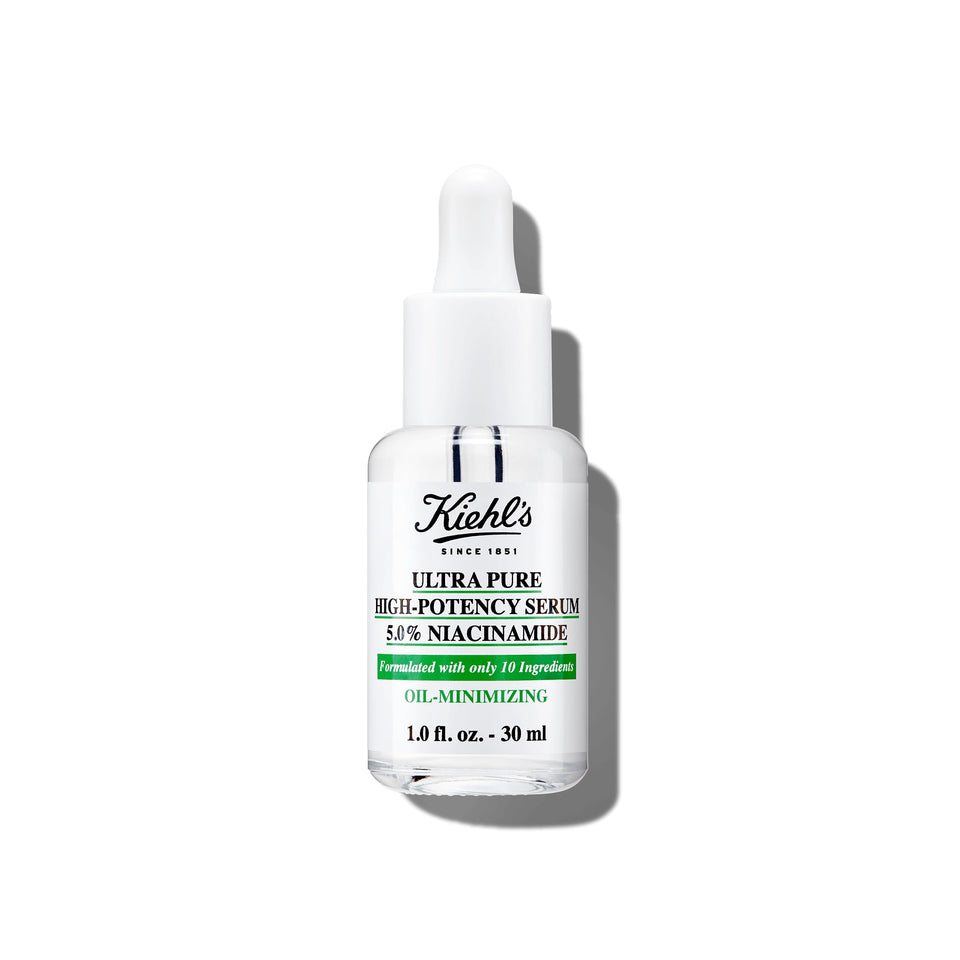 Kiehl's front bottle view showing clean label and 1 fl oz size benefit
