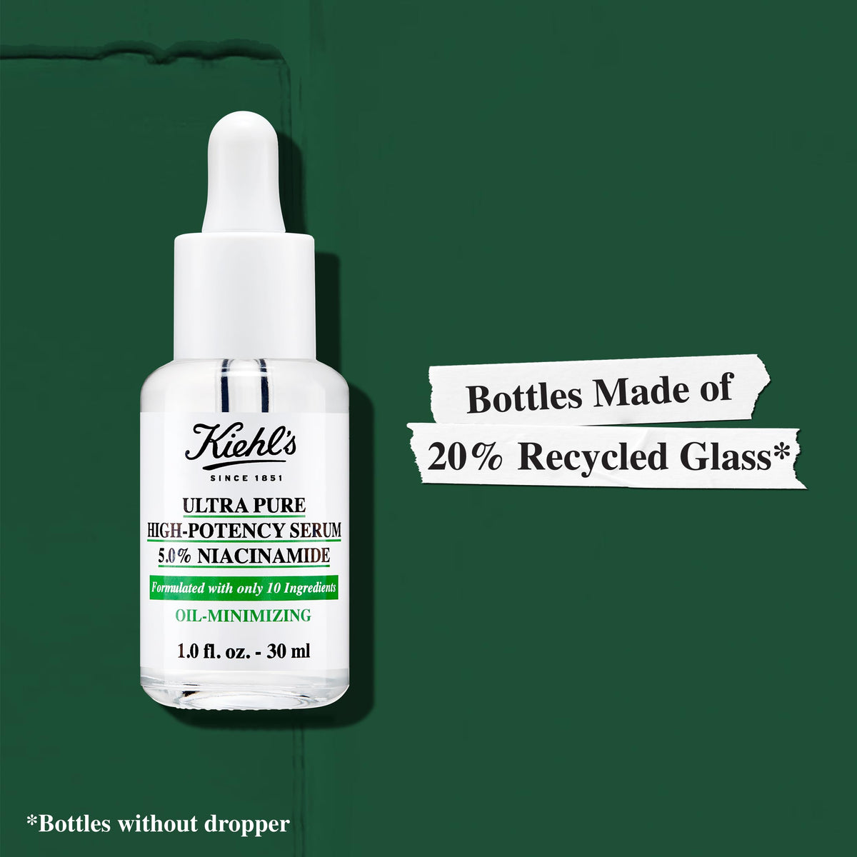Kiehl's on a bathroom vanity to illustrate everyday use and lifestyle benefit