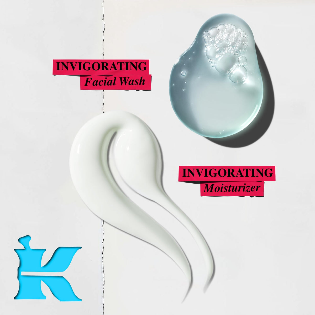 Hand holding Kiehl's travel-size cleanser and moisturizer showing compact, travel-friendly benefit