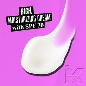 Kiehl's cream texture close-up highlighting smooth hydration benefits