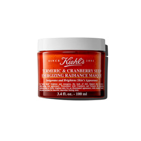 Kiehl's jar front packaging showing product name and size, highlights brightening benefit