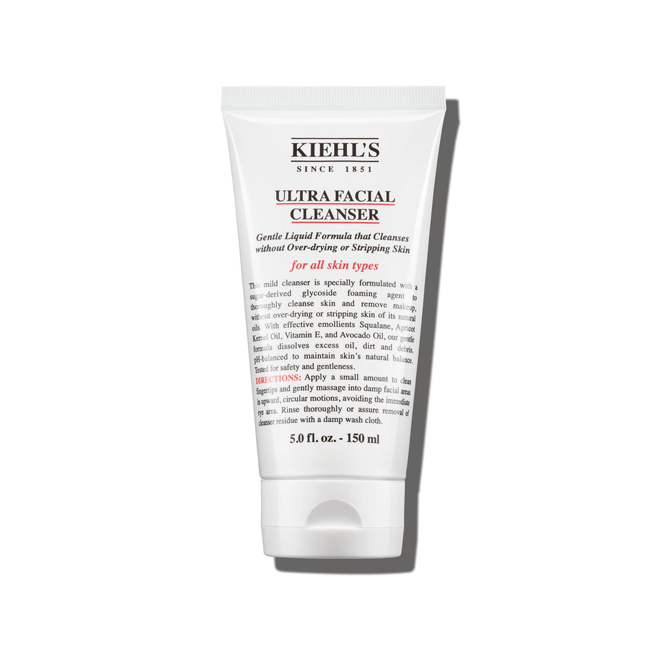 Kiehl's front packaging showing bottle and clear label for easy identification and trust