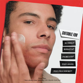 Kiehl's cream being applied to hand to show melting-in hydration benefit