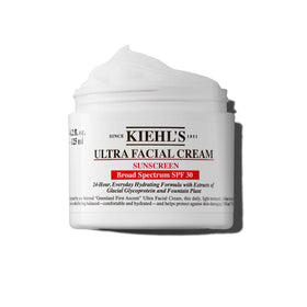 Kiehl's front packaging showing SPF 30 and daily moisturizer benefits