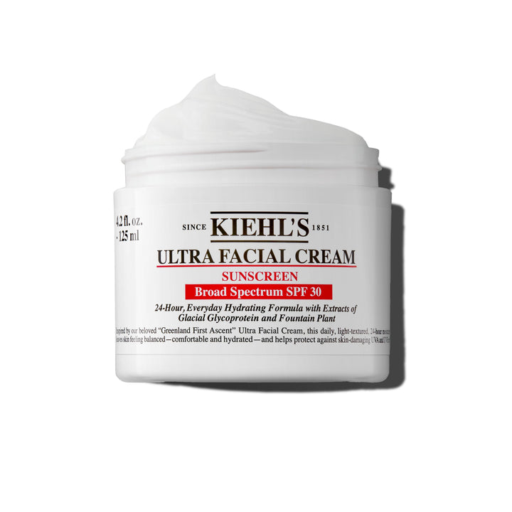 Kiehl's front packaging showing SPF 30 and daily moisturizer benefits