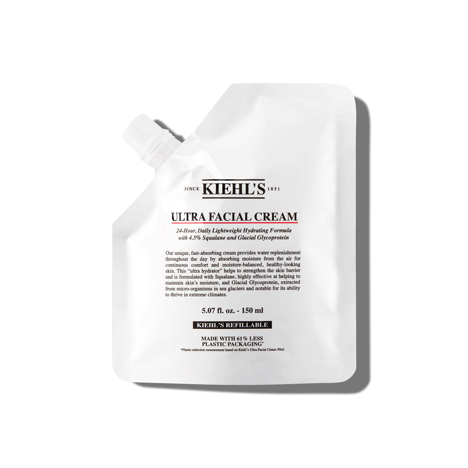 Kiehl's jar front view showing product and hydration benefit