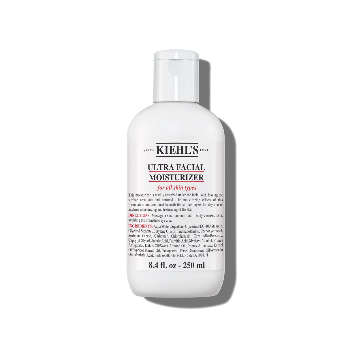 Kiehl's front jar view highlighting clean design and easy dispensing benefit