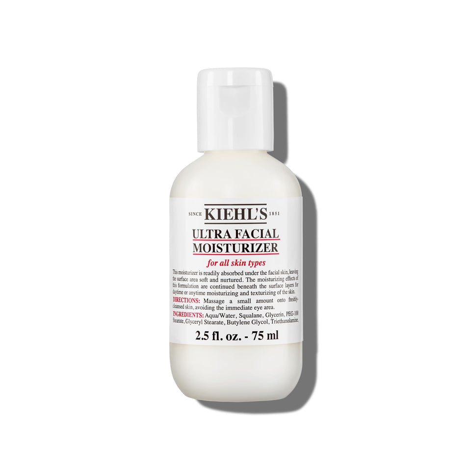 Kiehl's jar front view showing product and clean packaging benefit