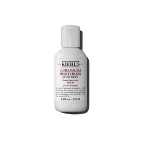 Kiehl's front packaging showing SPF 30 and 4.2 fl oz, clear product identity benefit