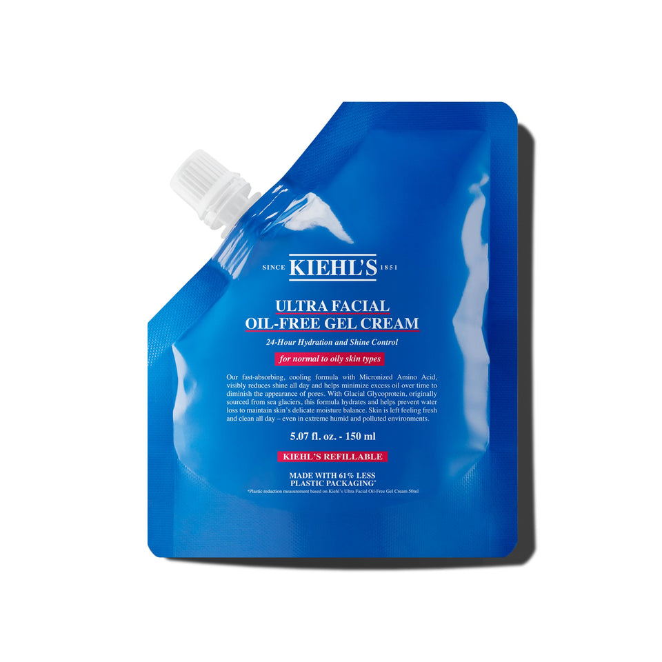 Kiehl's front packaging showing product and benefit of oil-free hydration