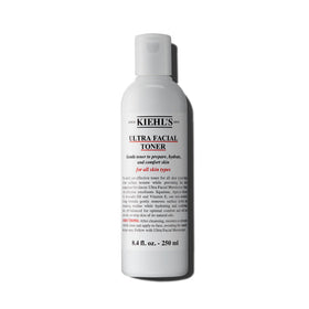 Kiehl's front bottle view showing clean packaging and easy dispensing benefit