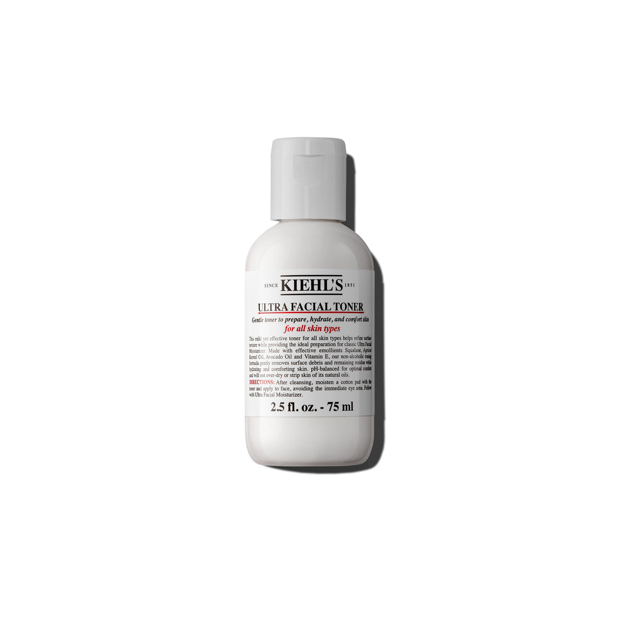 Kiehl's front packaging showing bottle label and product benefit