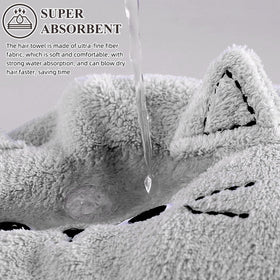KIGOTWIN care label inside towel showing machine-washable convenience and durability
