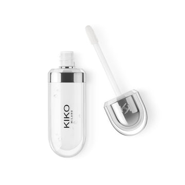 Kiko Milano front packaging showing glossy tube and metallic cap for immediate shelf appeal