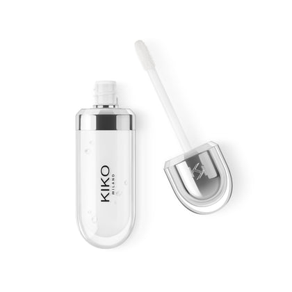 Kiko Milano front packaging showing glossy tube and metallic cap for immediate shelf appeal