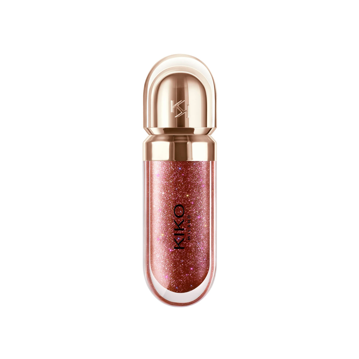KIKO Milano lipgloss placed on dressing table showing travel-ready design and luxe detail