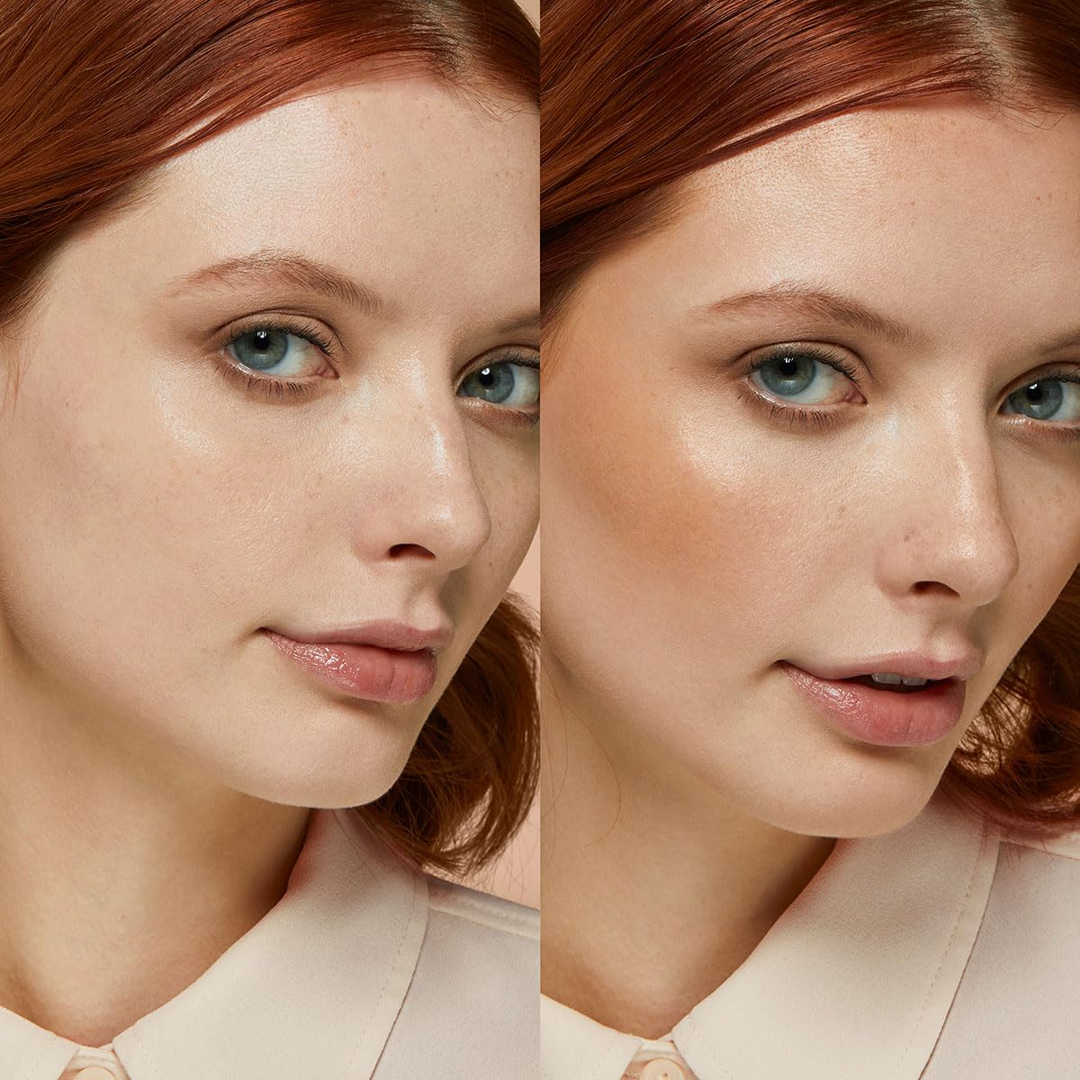 KIKO Milano bronzer applied with brush on cheek demonstrating natural sun-kissed warmth