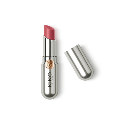 Kiko Milano front packaging showing sleek metallic pen and logo benefit: precise application