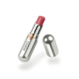 Kiko Milano texture swipe showing glossy, moisturizing finish and nourishing feel