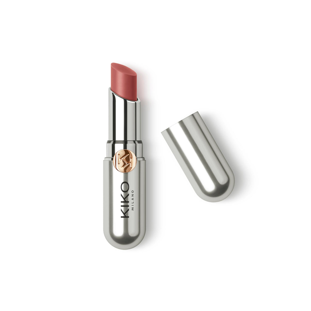 Kiko Milano balm front view showing shade 08 and sleek packaging for attractive portability