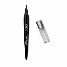KIKO Milano Deep Black Kajal front packaging showing sleek pencil and cap for professional application