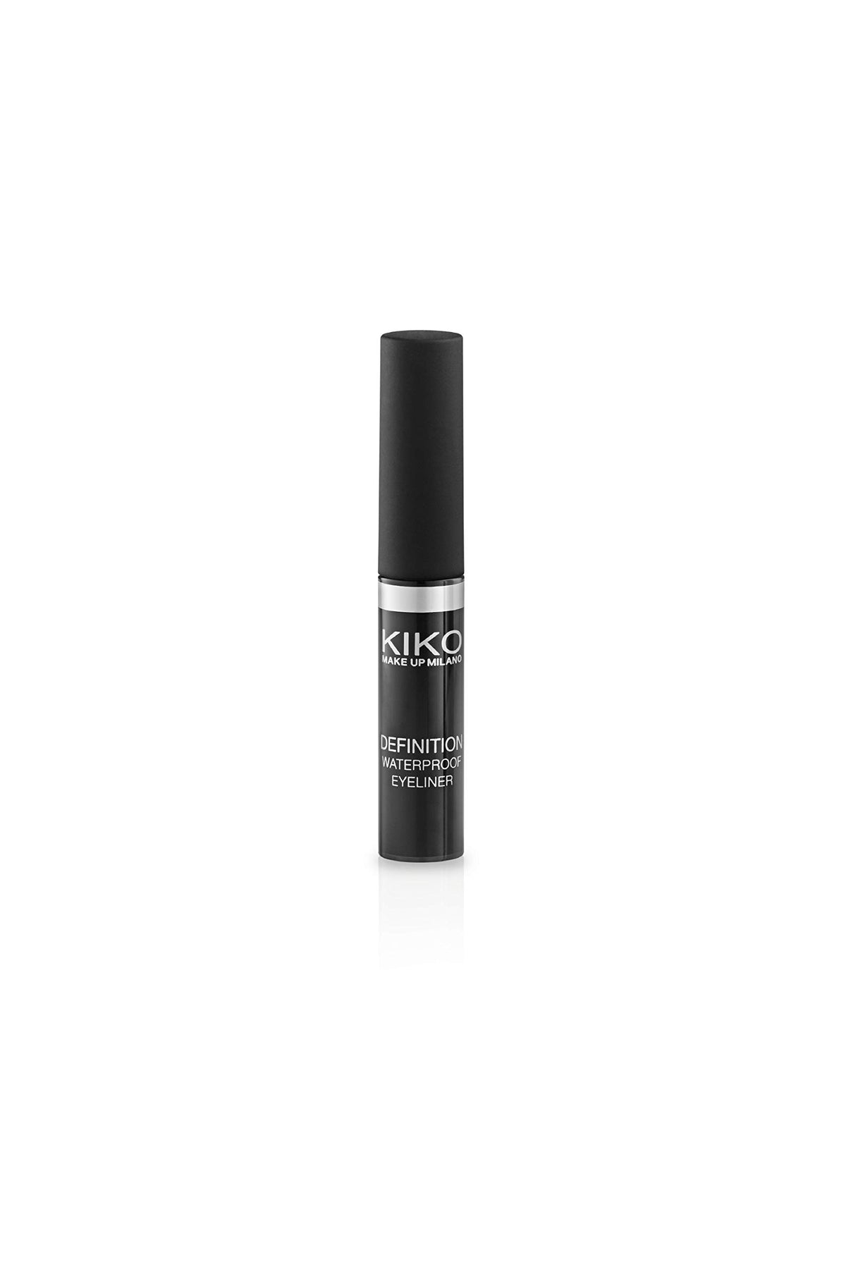 Kiko Milano single black stroke on skin showing intense pigment payoff