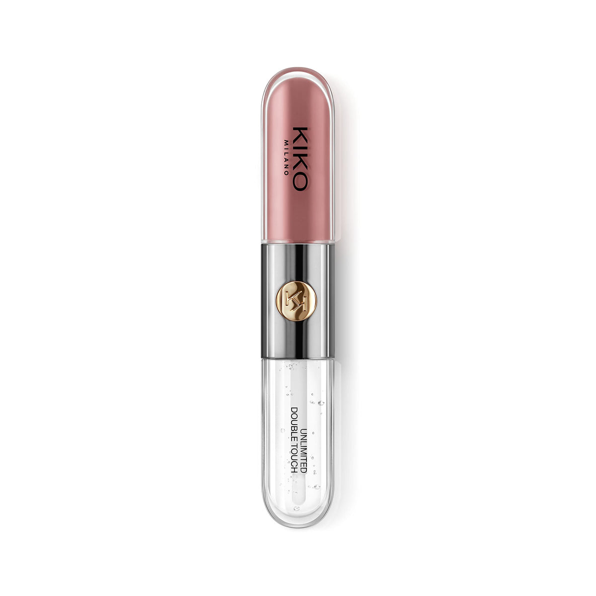 Kiko Milano swatch on skin illustrating intense pigmented base and radiant glossy top for color accuracy