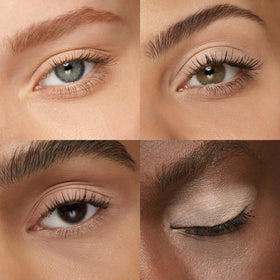 Kiko Milano applied on model eyelid demonstrating intense colour payoff