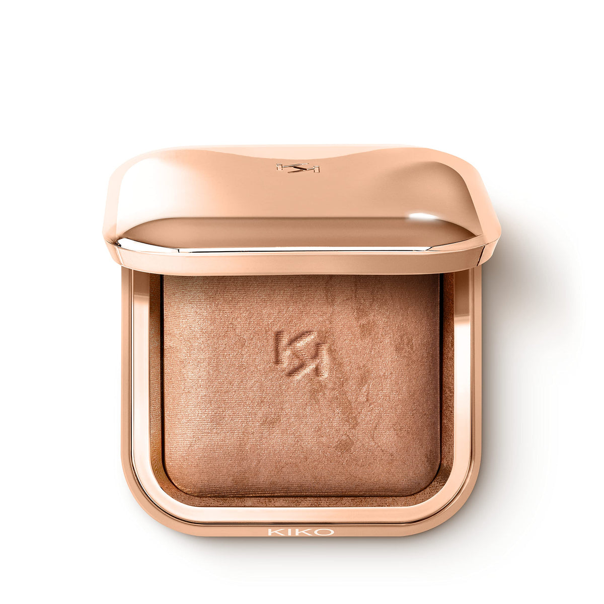 KIKO Milano compact front view showing elegant case and mirror for travel convenience