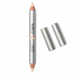 Kiko Milano front packaging showing dual-ended highlighter for quick brightening