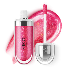 Kiko Milano front packaging showing shade Sparkling Strawberry and benefit high shine