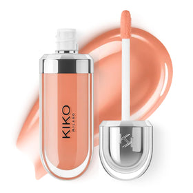 Kiko Milano gloss front tube showing shade and sleek packaging benefit visible style