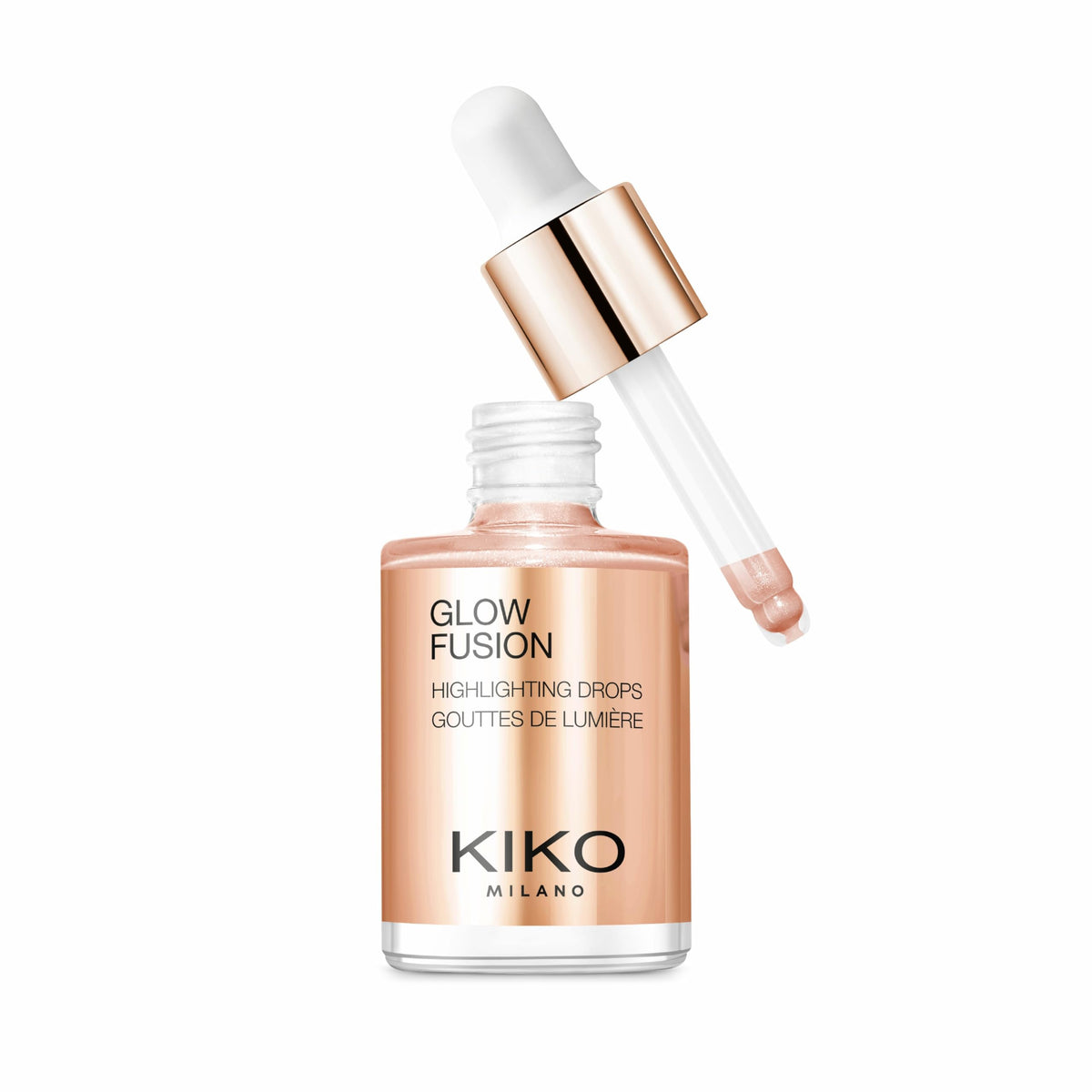 KIKO Milano front bottle shot showing compact metallic highlighter
