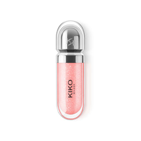 Kiko Milano in-use model smile demonstrating glossy, plumper-looking lips and comfort