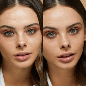 KIKO Milano powder applied with built-in sponge in hand for quick shine control