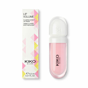Kiko Milano on lips in lifestyle shot, adds hydration and subtle rosy fullness