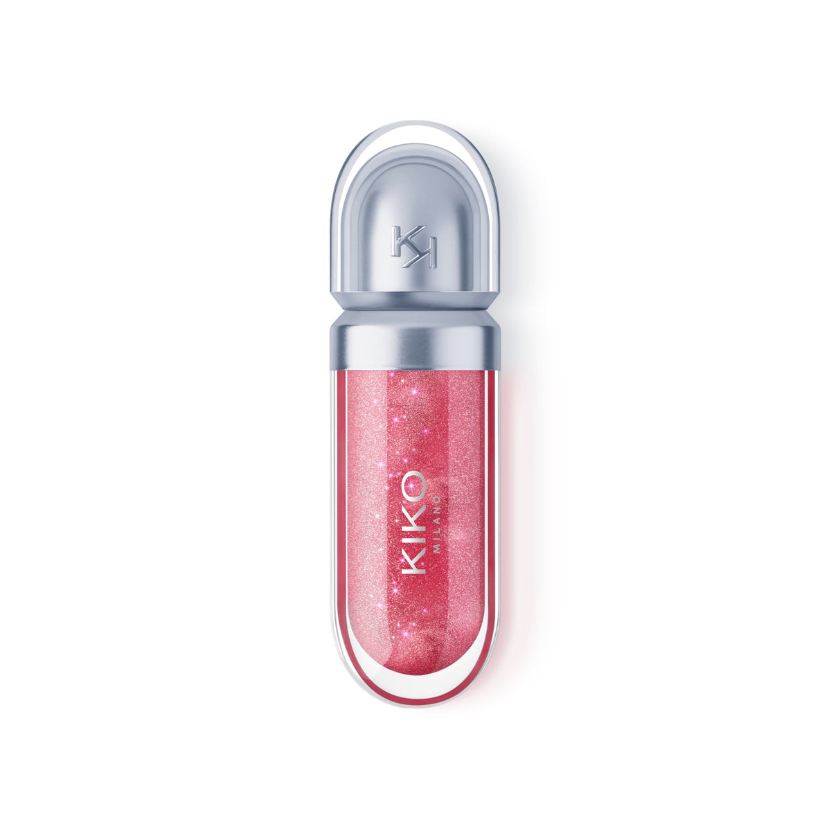 KIKO Milano lip gloss worn on lips in lifestyle scene enhancing shine