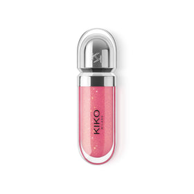 Kiko Milano worn on lips in lifestyle shot showing glossy, plumped effect benefit: radiant smile