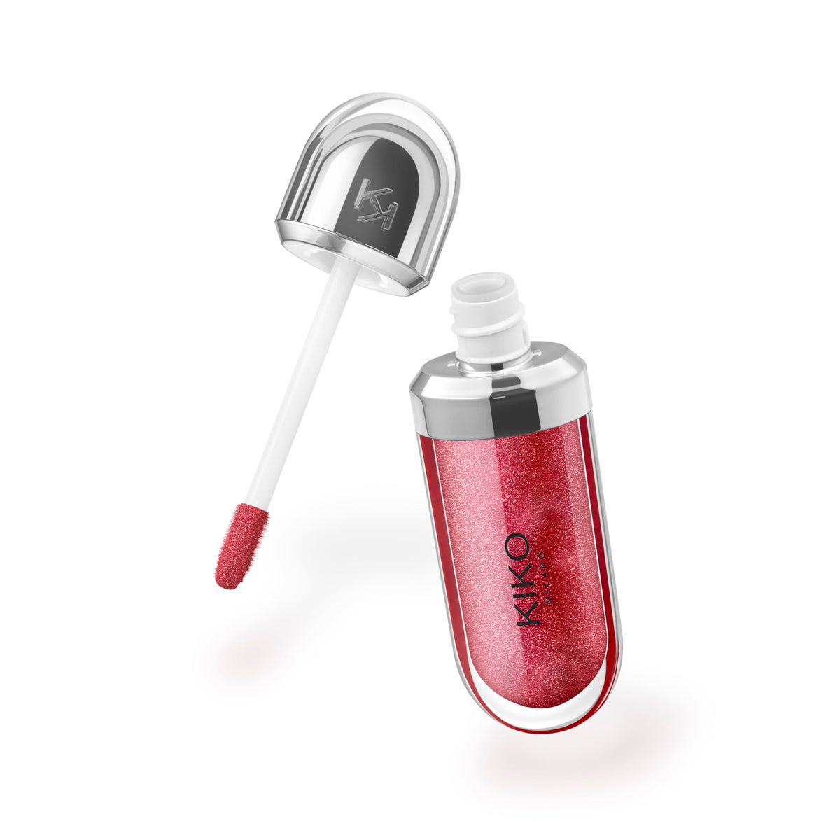 Kiko Milano texture close-up highlighting glossy finish and hydrating feel