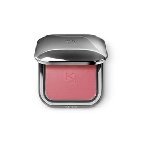 KIKO Milano front compact showing gunmetal case and portable elegance