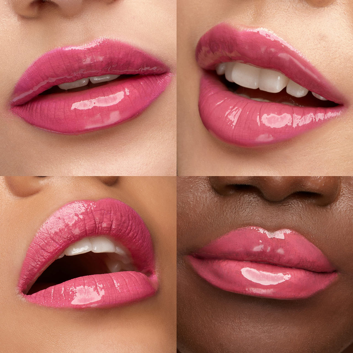Kiko Milano gloss texture smear showing soft shine that enhances comfort and brightness