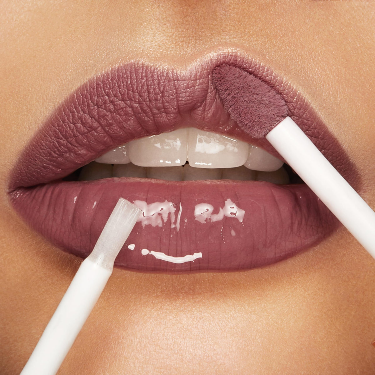 Kiko Milano gloss close-up revealing softening, radiant finish that boosts shine