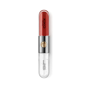 Kiko Milano texture close-up revealing glossy finish and pigment payoff