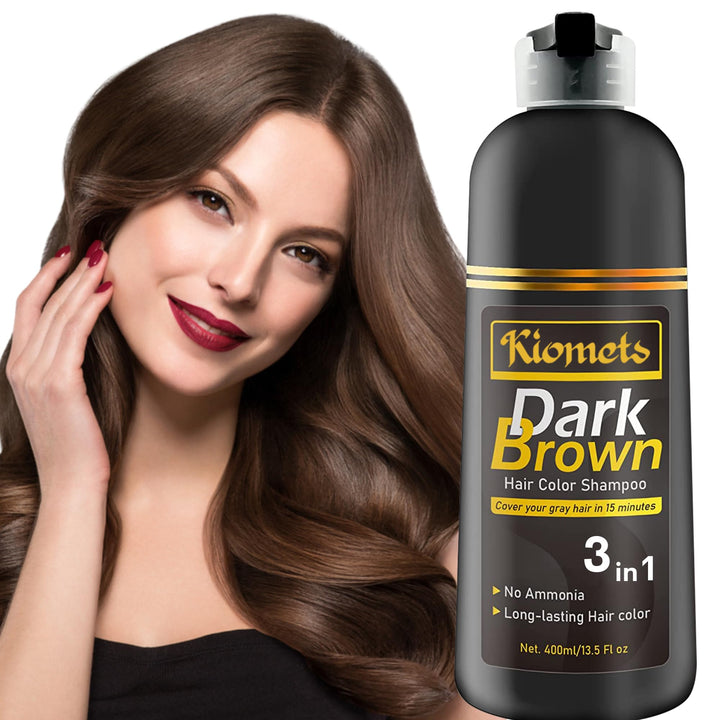 KILOMETS front bottle showing dark brown label and clear volume advantage