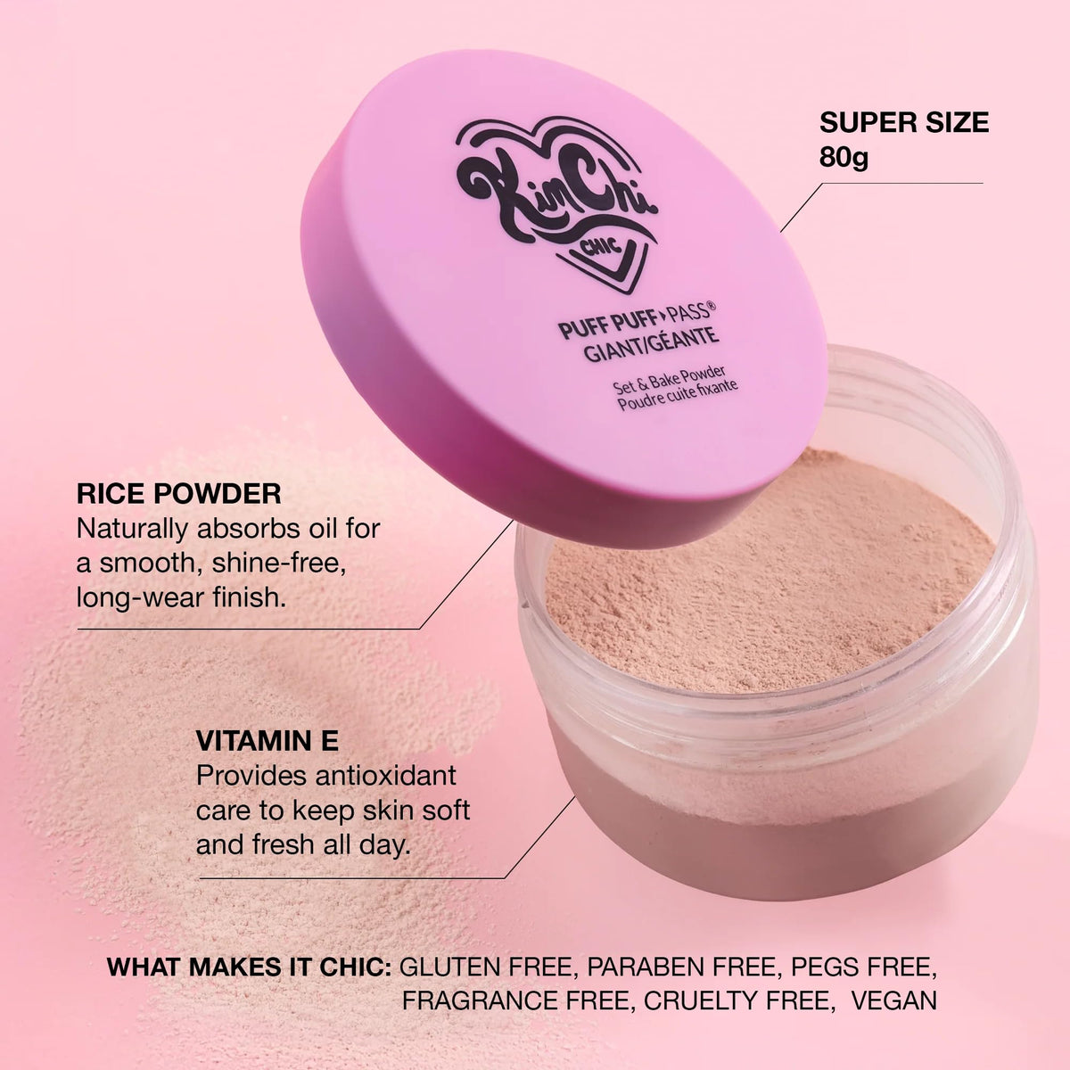 KimChiChic application demo baking under eye for crease-free wear