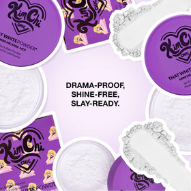 KimChiChic shown baking under eye to set concealer and prevent creasing