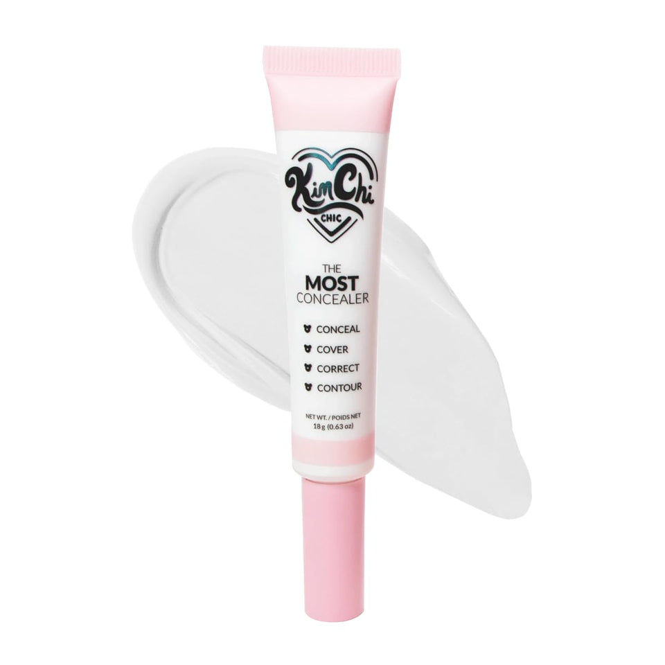 KimChiChic concealer front packaging showing shade and benefits
