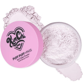 KimChiChic front packaging showing 01 Ivander and included puff for easy application