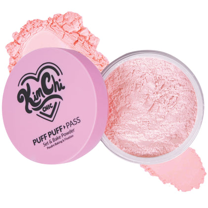 KimChiChic front packaging with puff showing pink translucent finish and neat presentation